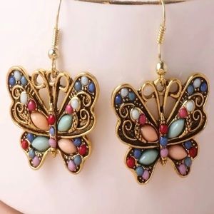 ❤️Multicolored Butterfly Drop Earrings